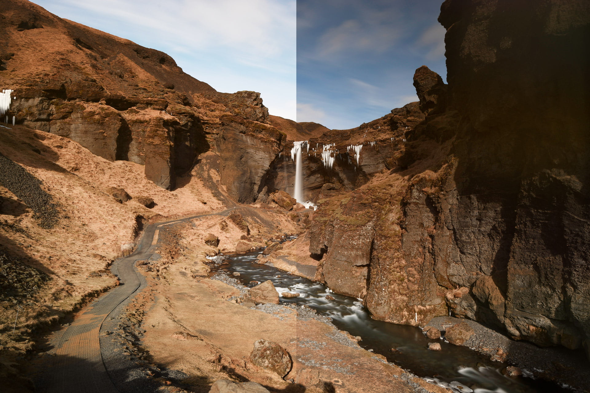 differenza di resa fotografica con un filtro GND Nisi Medium