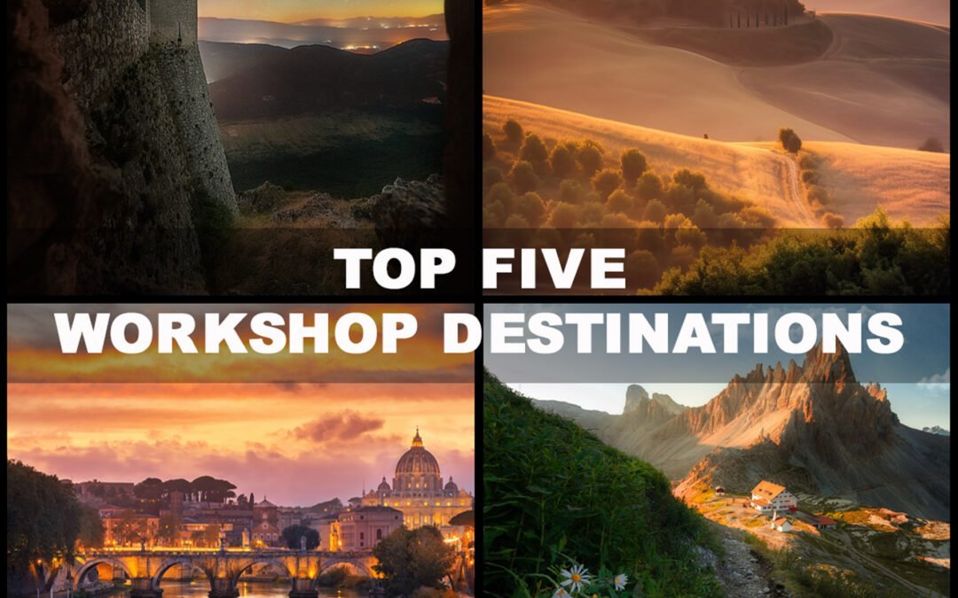 Le 5 migliori destinazioni per workshop fotografici di gruppo in Italia