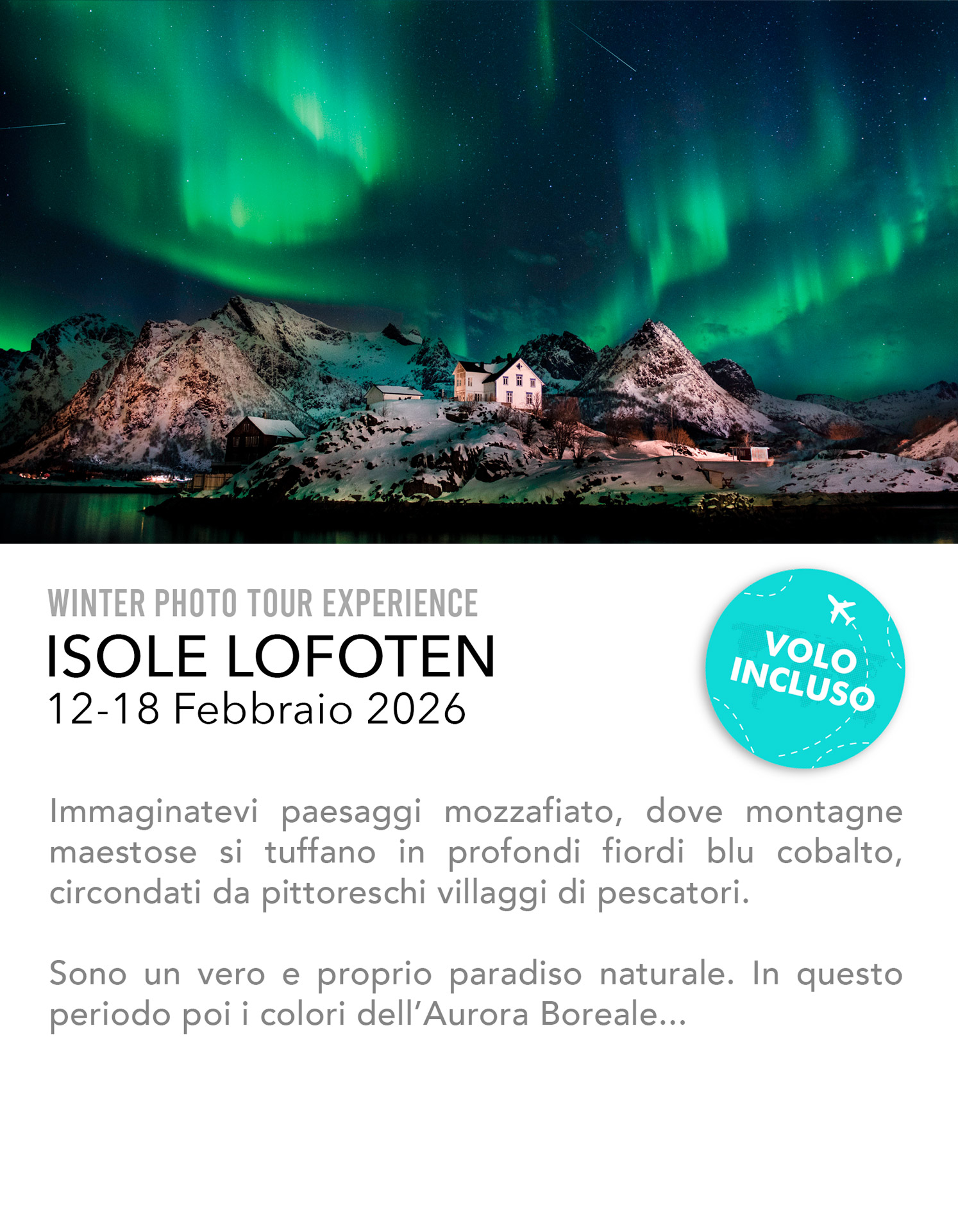 VIAGGIO FOTOGRAFICO ISOLE LOFOTEN