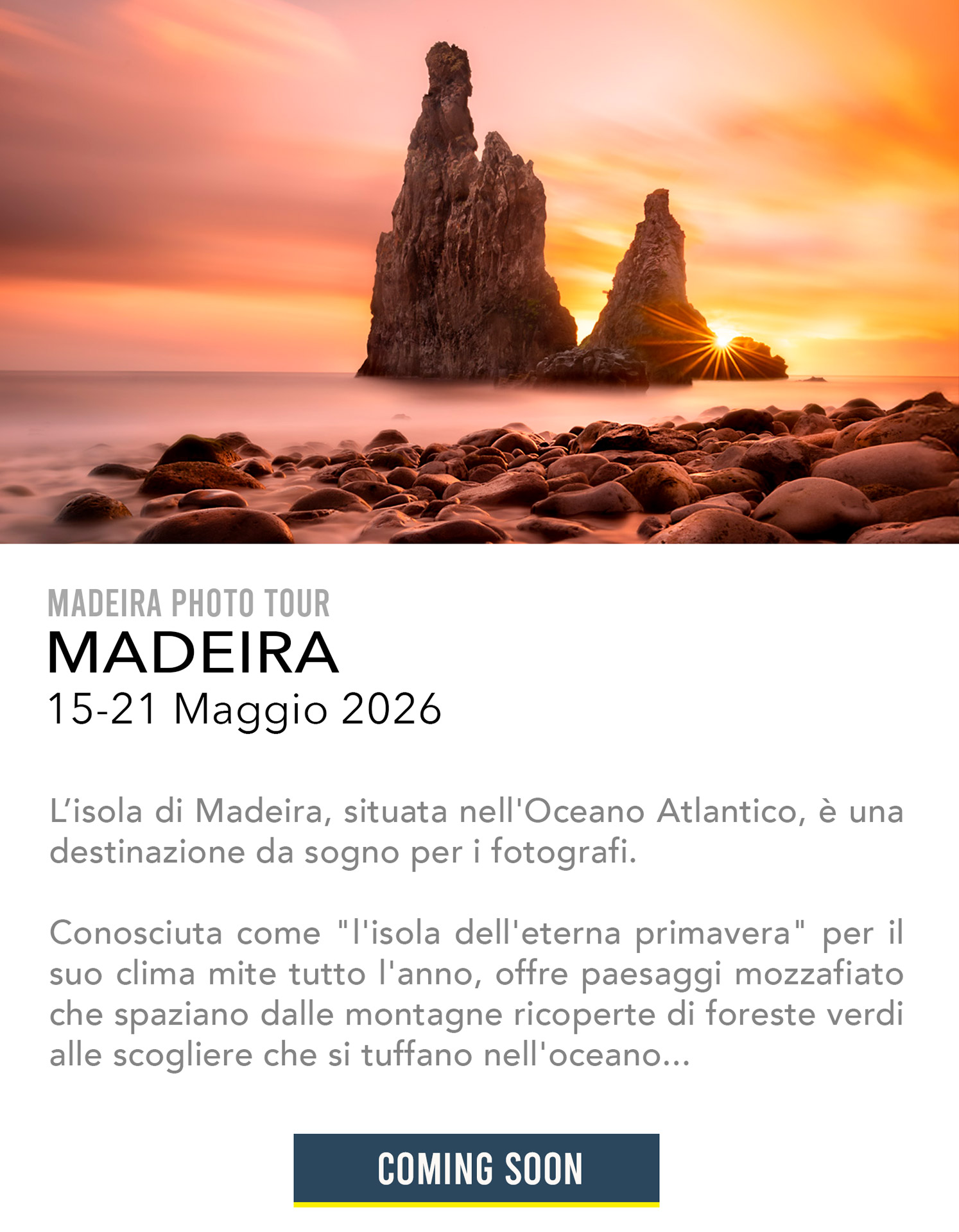 viaggio fotografico madeira