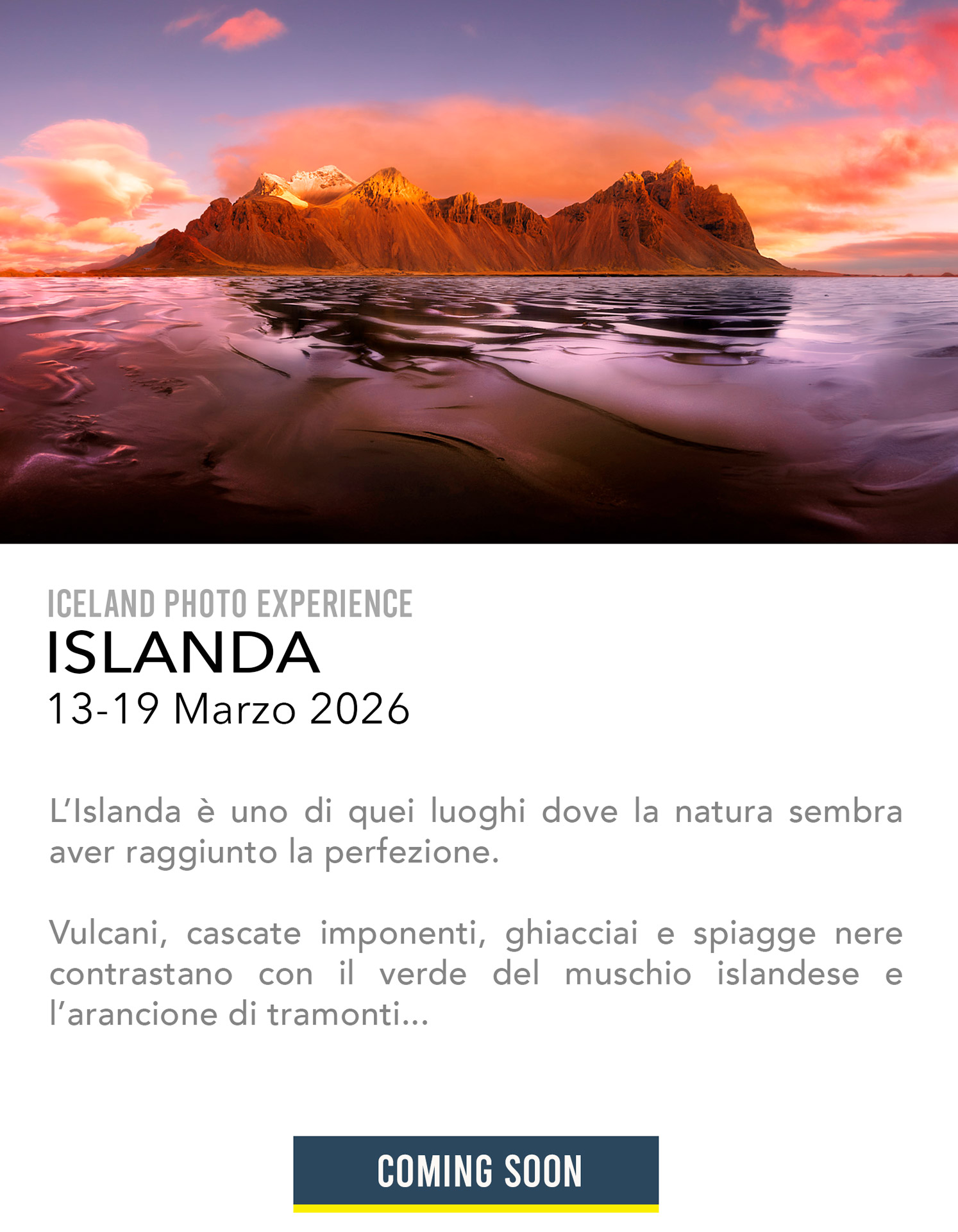 viaggio fotografico islanda