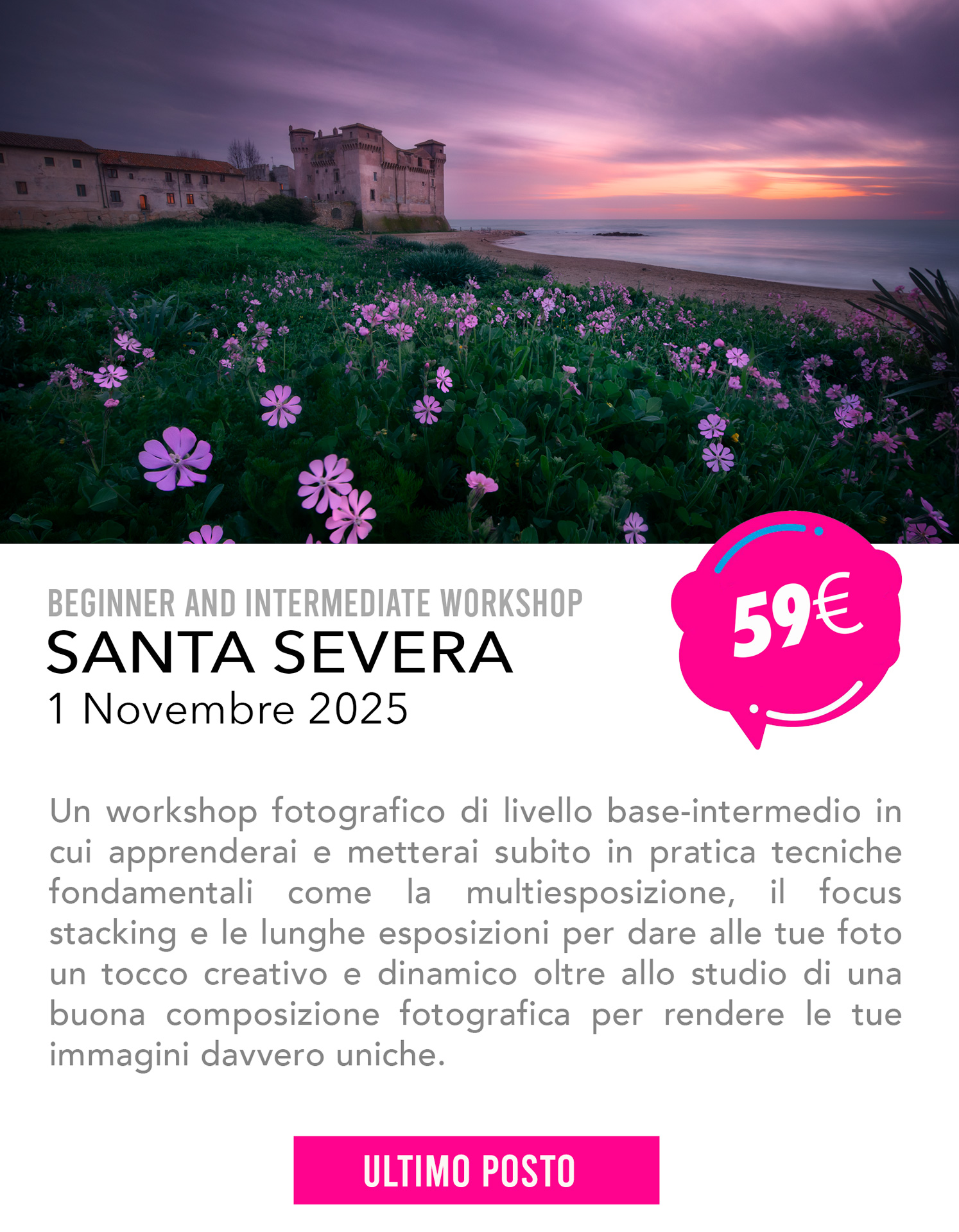 Workshop fotografico Rocca Calascio, Fotografia notturna, Via Lattea