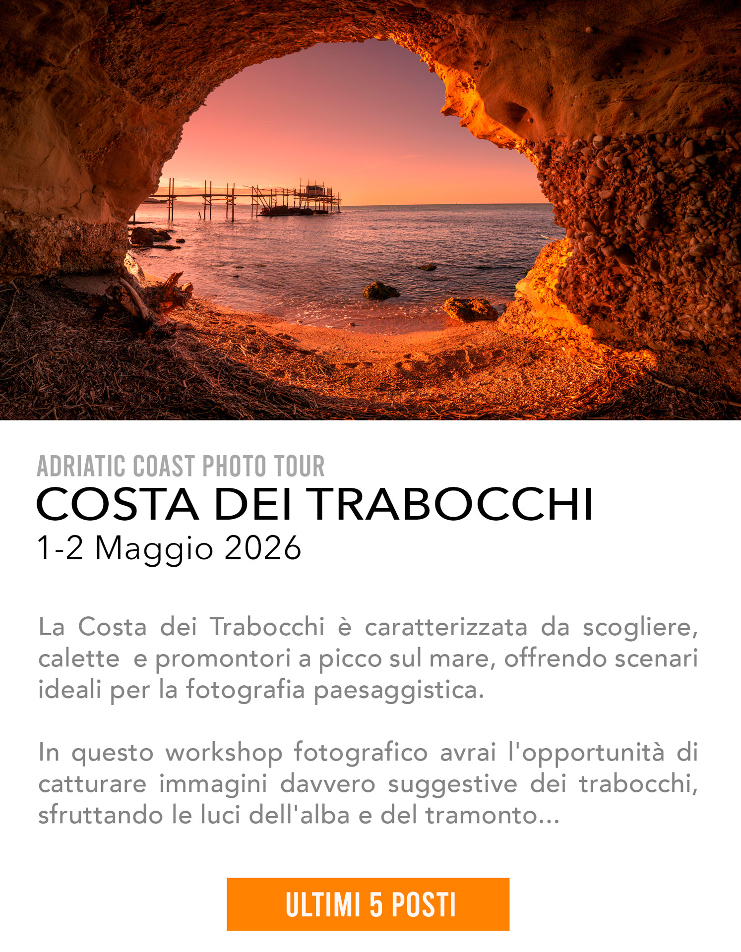 TRABOCCHI workshop fotografico costa dei trabocchi