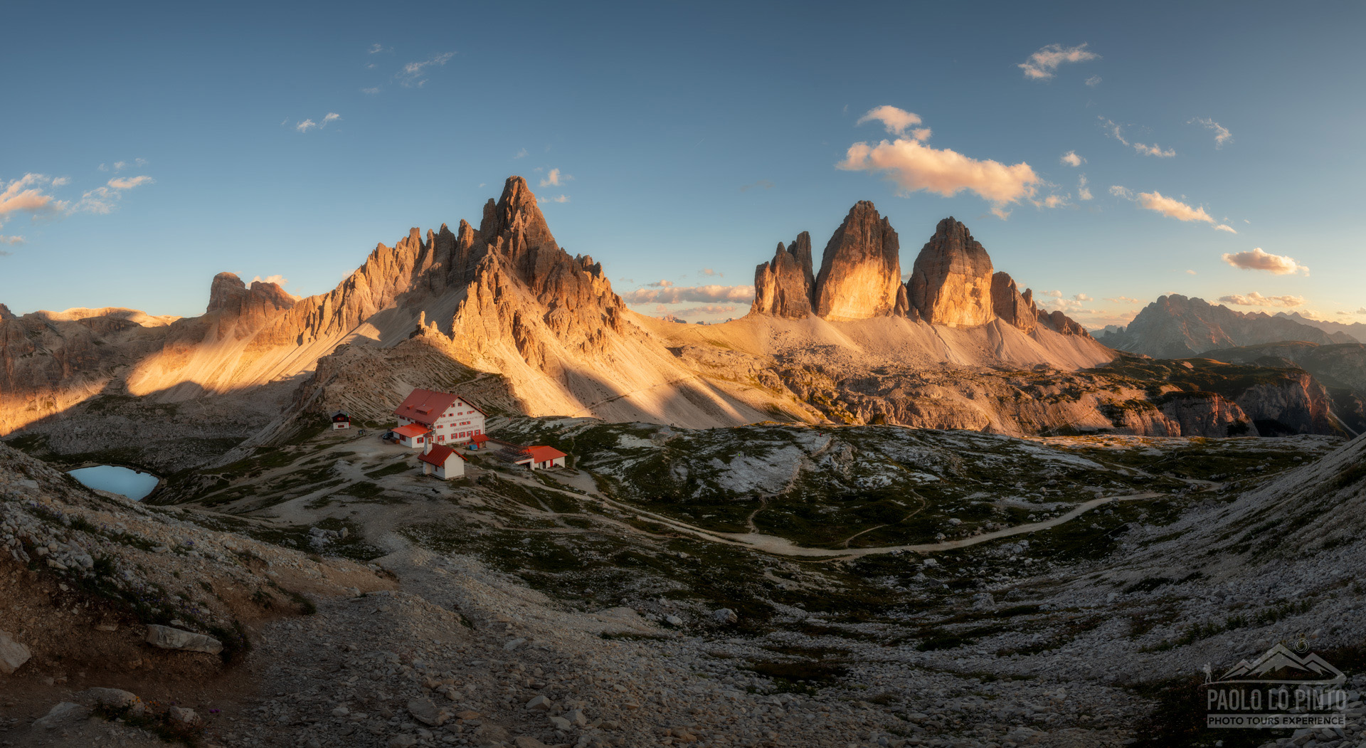 workshop-fotografico-dolomiti-panoramica-tre-cime-lavaredo workshop fotografico nelle dolomiti panoramica al tramonto tre cime di lavaredo